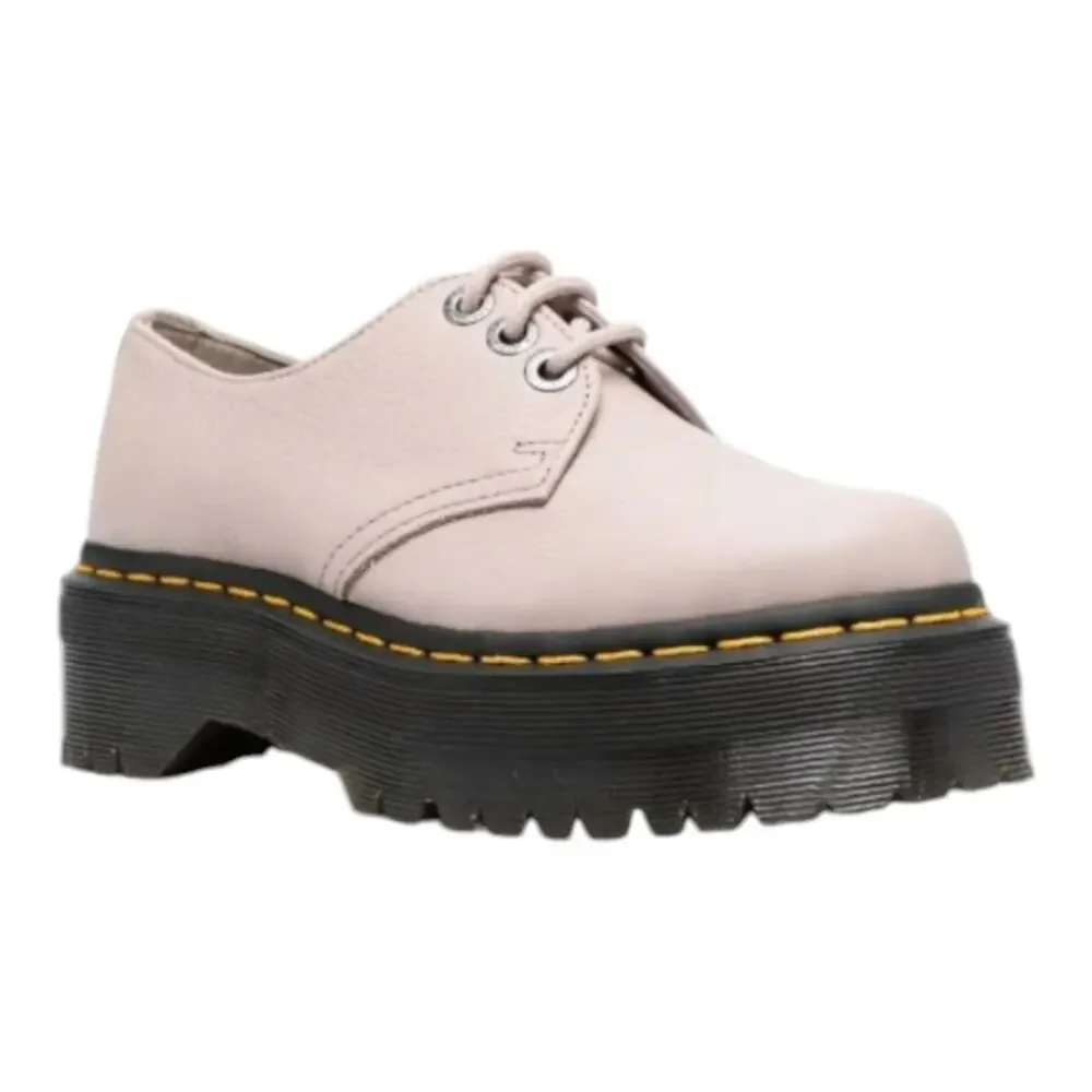 Dr. Martens 1461 Quad leather derby Platform Oxfords Beige Men's Shoes Size 10 - Picture 1 of 12